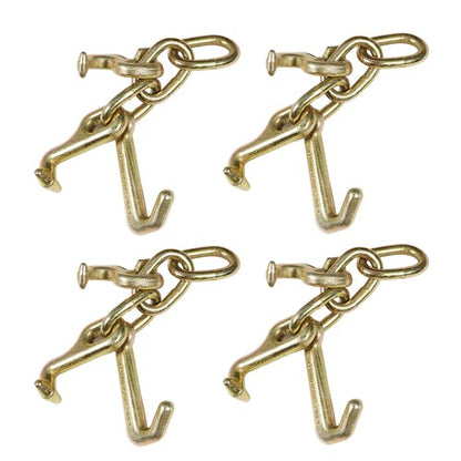 Solid Spare 4 Hook Tow Truck Car Hauler Trailer Auto Body Frame Hook WLL 4,700lb