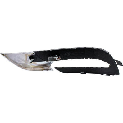 Fog Light Trim Set FIT 2013-2017 Buick Enclave Left & Right Black and Chrome 2Pc
