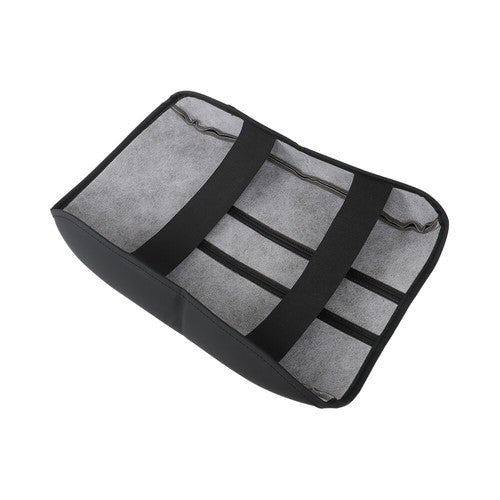Solid Spare Compatible For Honda Pilot 2023-24 Black Leather Center Console Armrest Gloves