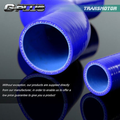 Solid Spare Silicone 45 Degree Elbow Reducer Pipe Hose Fit For 2 3/8" to 3.5" 60mm - 89mm