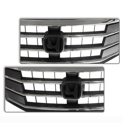 For 2010 2011 2012 Honda Crosstour EX EX-L Front Upper Chrome Bumper Mesh Grille