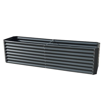 Solid Spare 8x2x2 Ft Metal Raised Garden Beds Metal Planter Box Easy Assembl