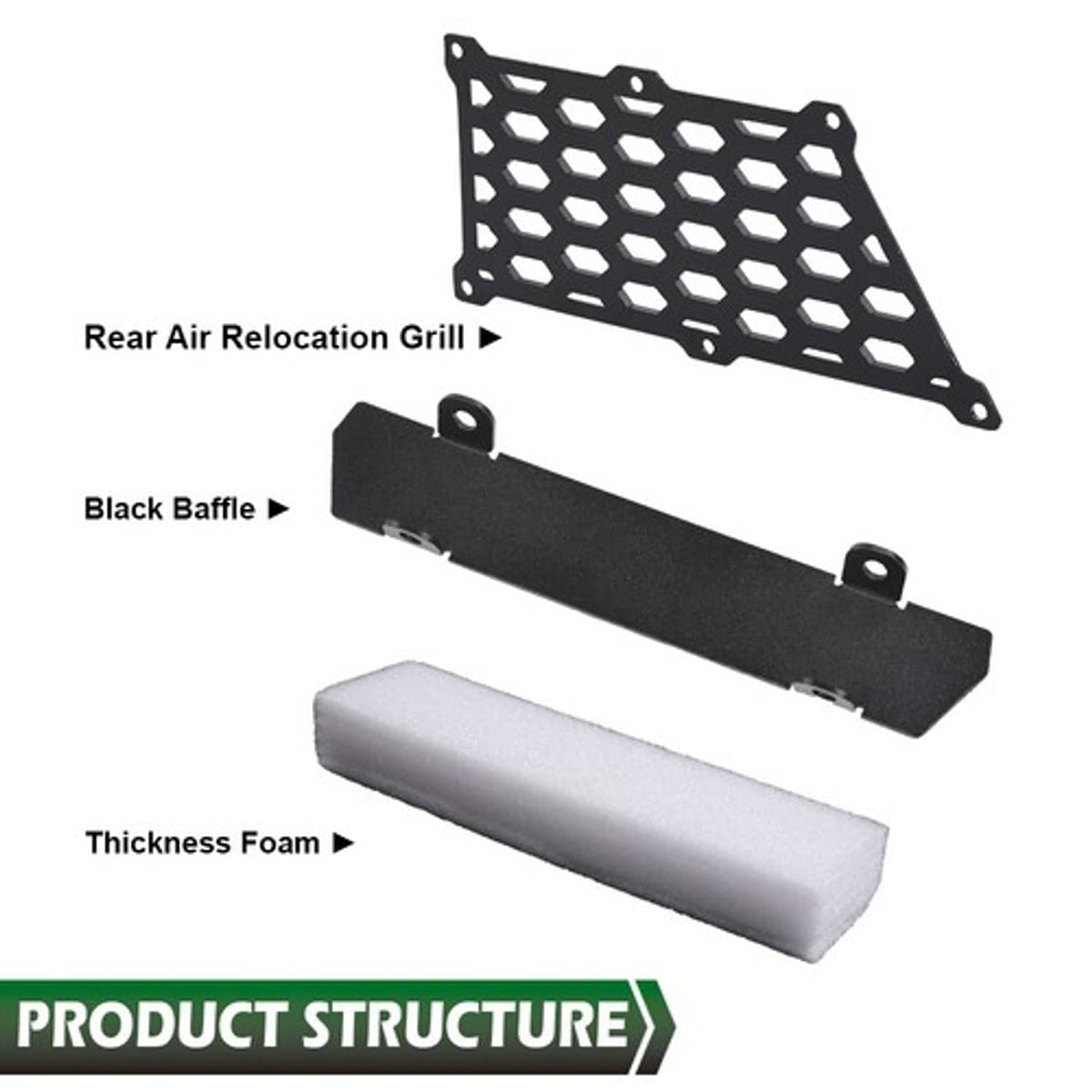 Solid Spare Fit For 17-23 Can Am Maverick X3 Air Intake Relocation Kit Noise Reduction