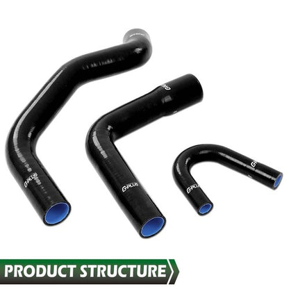 Solid Spare Fit For Jeep 72-81 AMC CJ5 CJ6 J10 J20 Wagoneer 304 360 V8 Silicone Hose Black