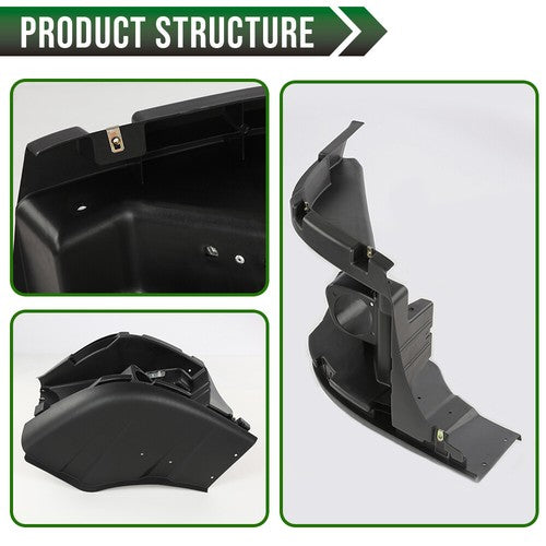 Solid Spare Fit For 08-17 Freightliner Bumper Right Reinforcement & Cover W/ Fog Hole