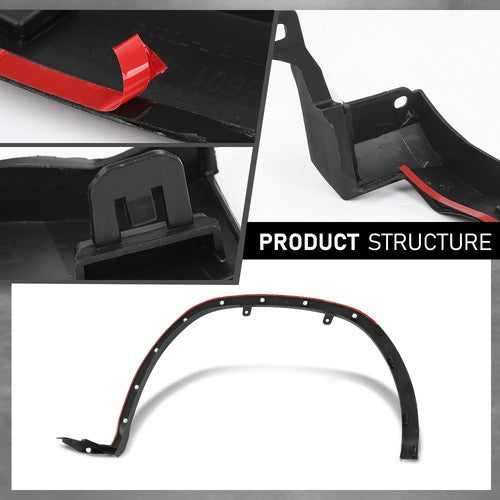Solid Spare Fit For 2016-2019 Lexus RX350 RX450h Front Left Fender Flare Wheel Arch Molding