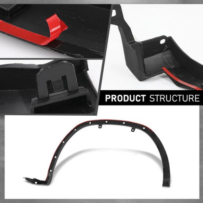 Solid Spare Fit For 2016-2019 Lexus RX350 RX450h Front Left Fender Flare Wheel Arch Molding