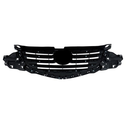 Solid Spare For Mazda CX-5 2015-2016 Black With Painted Dark Gray Insert Front Upper Grill