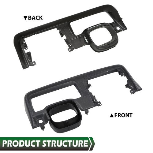 Solid Spare Fit For 97-01 Jeep Cherokee XJ Dash Bezel Trim Speedometer Column Surround New