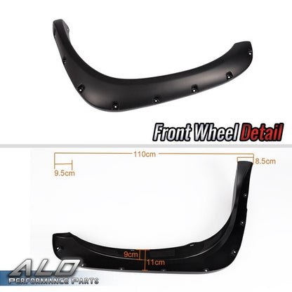 Solid Spare Fit For 02-08 Ram 1500 03-09 Ram 2500 3500 Pocket Bolt Rivet Fender Flares 4pcs