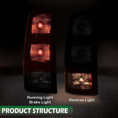 Solid Spare Fit For 07-13 GMC Sierra 1500 2500 3500HD Rear Tail Light Brake Lamp Left Side