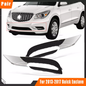 Fog Light Trim Set FIT 2013-2017 Buick Enclave Left & Right Black and Chrome 2Pc