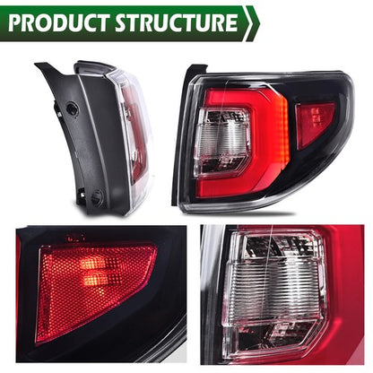 Solid Spare Fit For 2013-2016 GMC Acadia Tail Light Brake Stop Lights Rear Lamps Taillamps