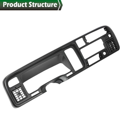 Solid Spare Fit For 94-97 Dodge Ram 1500 2500 3500 Pickup Black Dashboard Bezel w/ Vents