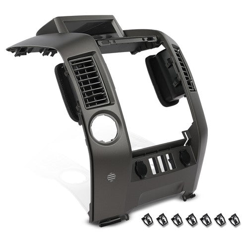 Solid Spare New Fit For Nissan Titan Armada Center Dash Console Instrument Bezel w/o Speaker