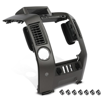 Solid Spare New Fit For Nissan Titan Armada Center Dash Console Instrument Bezel w/o Speaker