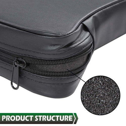 Solid Spare Fit For 1967-1982 Chevrolet Corvette Center Console Armrest Pad Black Leather