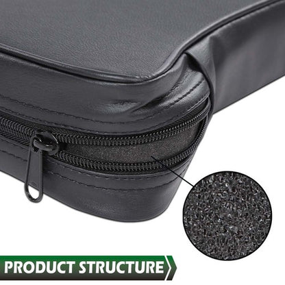 Solid Spare Fit For 1967-1982 Chevrolet Corvette Center Console Armrest Pad Black Leather