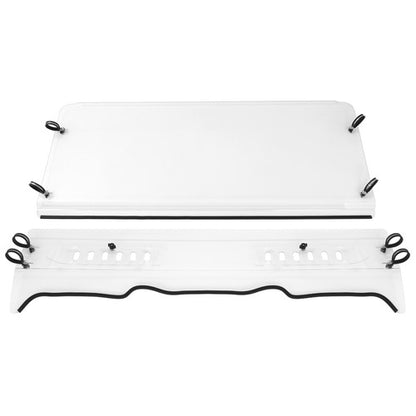 Solid Spare FOR POLARIS RANGER FULLSIZE ROUND CAGE 570 2017-2024 CLEAR VENTED WINDSHIELD