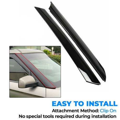 Solid Spare Windshield Pillar Trim For 10-13 KIA Soul Exterior Molding Garnish Right & Left