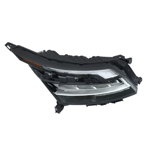 Solid Spare LED Headlight Passenger Right Side For Nissan Pathfinder 2022-2023 Chrome Bezel