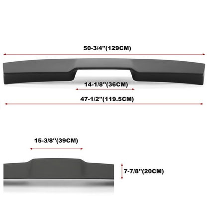 Solid Spare For 09-2014 Ford F-150 All Cab Size Matte Black Truck Cab Spoiler Replace 983379