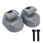 2PCS Gray Sun Visor Clip Set Interior-Bone Compatible with Kenworth Peterbilt