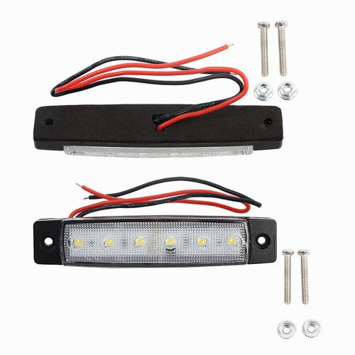 Solid Spare 10× Marine Boat 12V-24V 6 LED Lamp White Waterproof Light Stern Transom Lights
