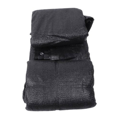 Solid Spare Garden Privacy Fence 5FTx50FT Heavy Duty Barrier Net With Zip Ties Black