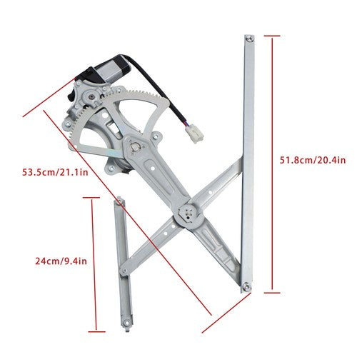Solid Spare Power Window Regulator For Toyota Camry 2002-05 2006 Front Left w/Motor 2Pins