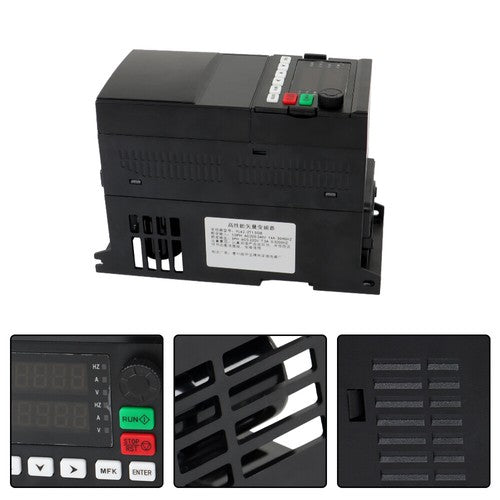 Solid Spare 2HP 220V Variable Frequency Drive 1.5kW AC 1-3 Phase New