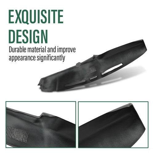 Solid Spare TPE Dashboard Dash Cover Gray Fit For 80-86 Ford F100 F150 F250 F350 Bronco