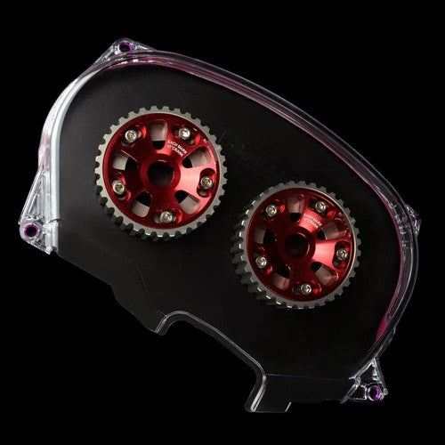 Solid Spare Clear Cam Gear Timing Belt Cover Fit For Mitsubishi Evolution EVO4-8 4G63 DSM 2G