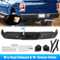 Solid Spare Black Rear Bumper Assembly For Ram 2500 3500 2013-2018 With Sensor Holes