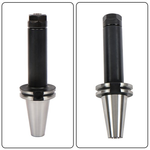 Solid Spare 2Pcs High Speed CAT40-ER20 Collet Chucks 6" Gage Length Balanced G2.5/25000RPM