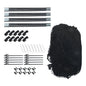 Solid Spare 33x12x10 FT Baseball Batting Cage Softball and Baseball Practice Net Heavy Duty