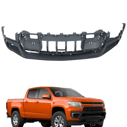 Solid Spare Primed Front Bumper Cover Fascia W/ Tow Hook Hole For Chevrolet Colorado 2021-22
