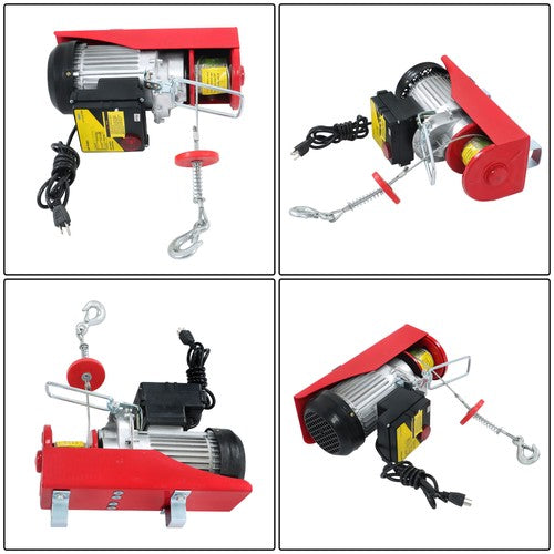Solid Spare 1320lbs Mini Electric Hoist PA600 & Wireless Remote Control 110V Height 20-40ft