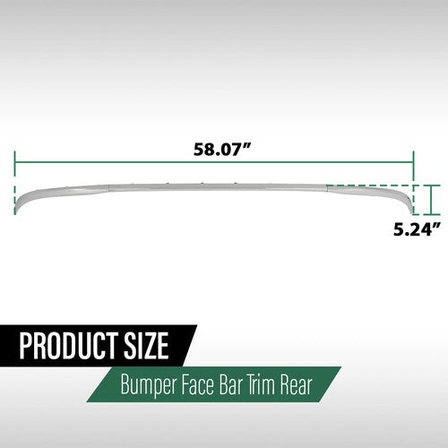 Solid Spare Fit For 16-19 Mercedes-Benz GLC300 Rear Bumper Face Bar Trim Molding Step Pad