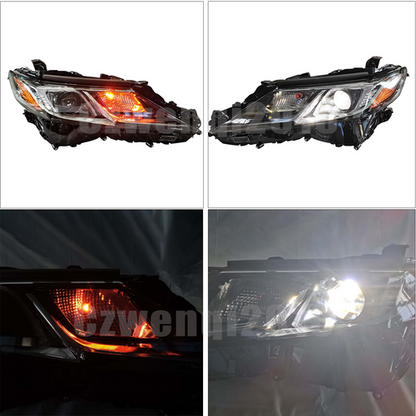 LED Headlights Fit 2018 2019 2020 2021-2024 Toyota Camry L LE SE Headlamps LH+RH