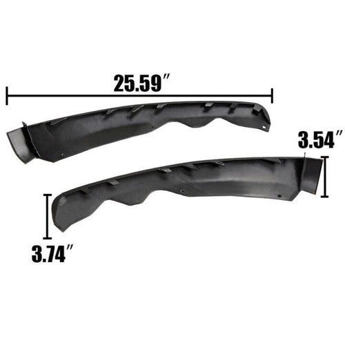 Pair Front Bumper Lower Lip Valance Panel Cover LH RH For 2013-2016 Ford Fusion