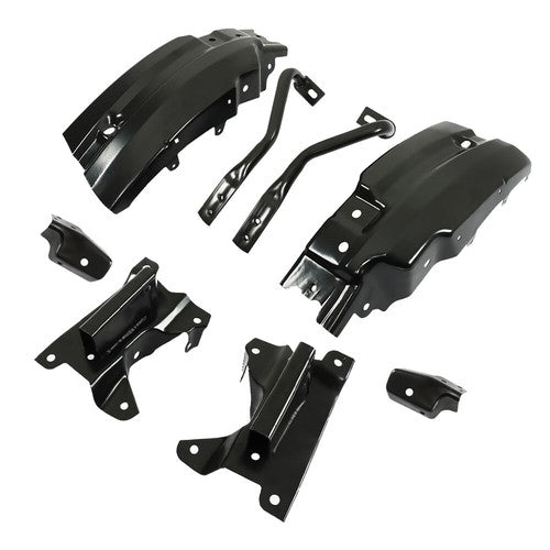 Solid Spare For 2007-2013 Chevy Silverado 1500 Black Metal Front Bumper Brace Bracket NEW