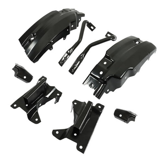 Solid Spare For 2007-2013 Chevy Silverado 1500 Black Metal Front Bumper Brace Bracket NEW