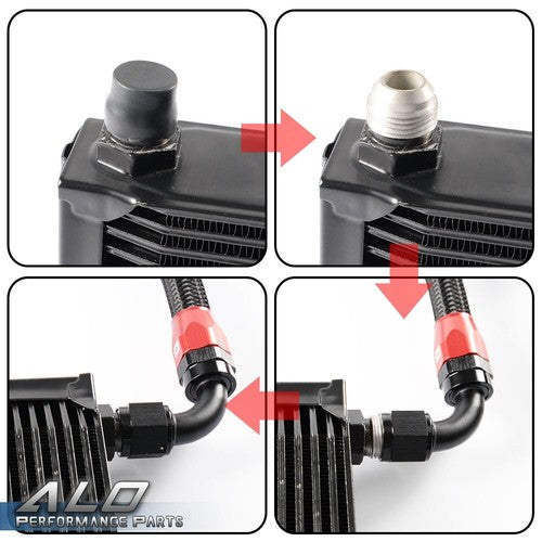 Solid Spare New Fit For BMW 3 Series 335i E90 E92 N54 Upgrade 25 Row Bolt On Oil Cooler Kit