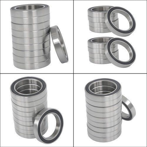 Solid Spare 10Pcs 6910-2RS Bearings 50×72×12mm Double Rubber Seals Deep Groove Ball Bearing