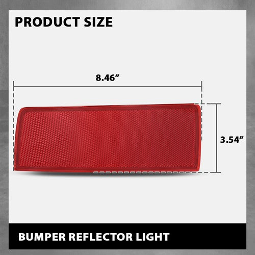 Solid Spare Rear Bumper Reflector Light Fit For 2010 2011 2012 Mercedes Benz GLK350 Right