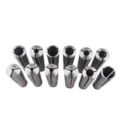Solid Spare 12 pcs #3 Morse Taper Shank Collets 3MT MT3 1/8" - 3/4" Chuck Set New