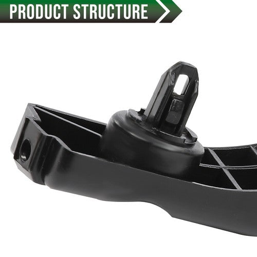 Solid Spare Fit For 2014-2016 Toyota Corolla Black Front Bumper Bracket Left Driver Side