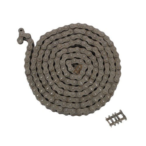 Solid Spare #50-2 Duplex Double Strand Roller Chain x 10 feet + 2 Connecting Links