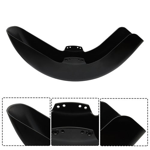 Solid Spare ABS PlasticBlack Front Fender Fit For Touring Street Road Glide 2014-2023 New